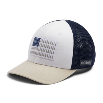 Columbia Mesh Tree Flag Ball, Gorras Blancos Grises Oscuro Kaki Para Hombre | 918763-GOI